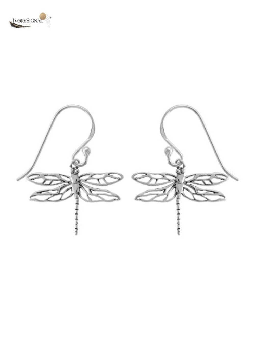 Sterling Silver Dragonfly Dangle Earrings Hypoallergenic Gift